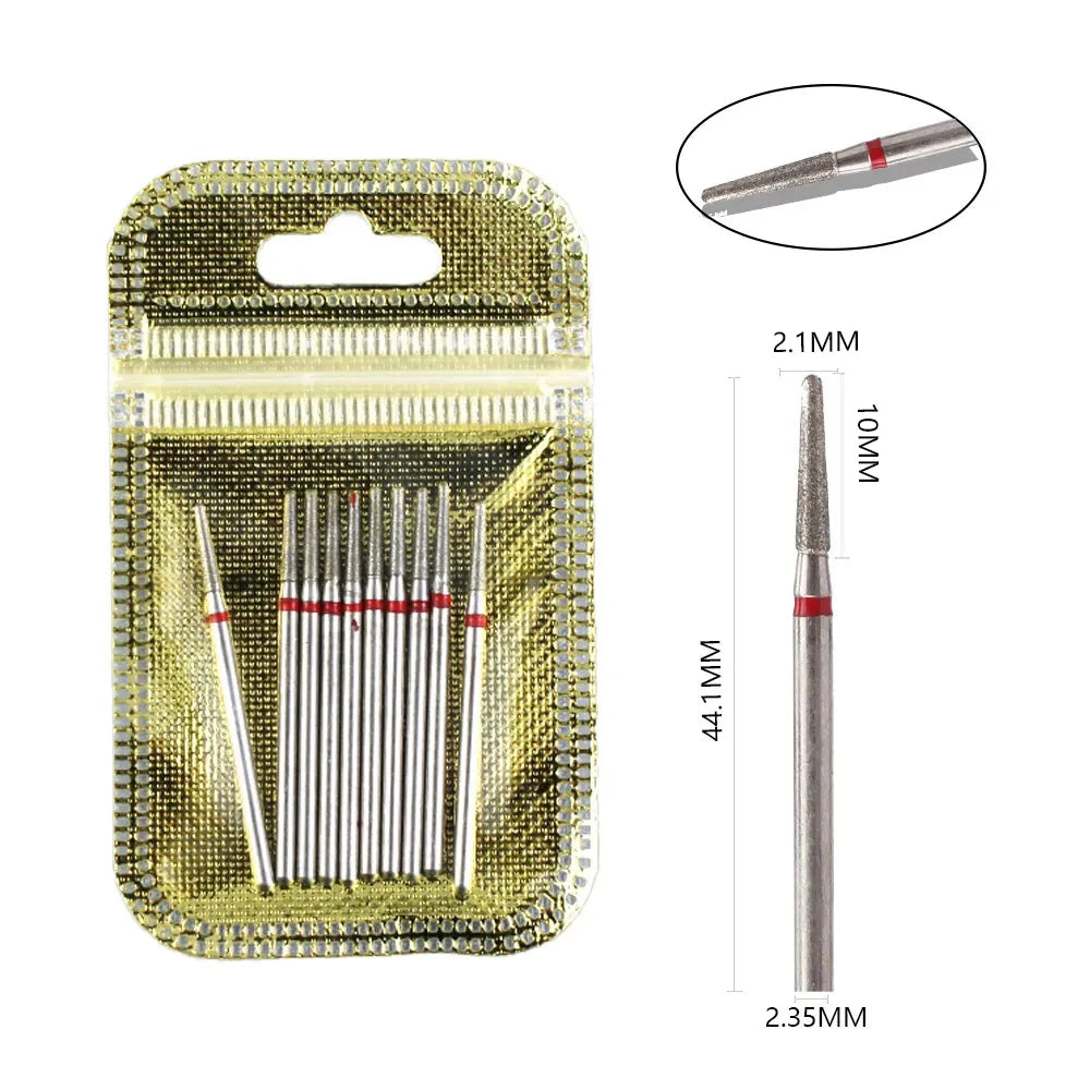 10 Piece Diamond Nail Drill Bit Set for Perfect Manicures - Smarsty