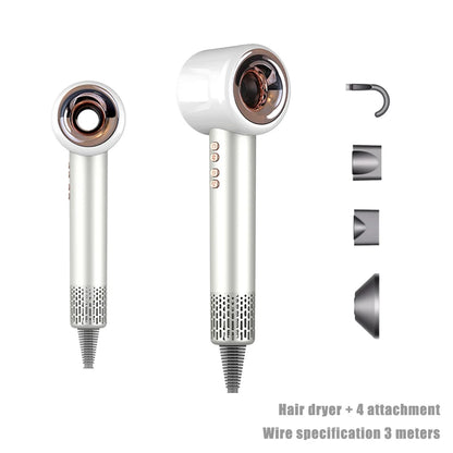 Professional 1600W Negative Ion Hair Dryer for Home Travel - Smarsty