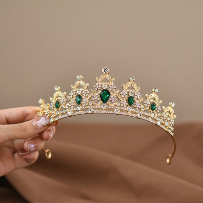 Girls Princess Crown Crystal Tiara for Dance Performance - Smarsty