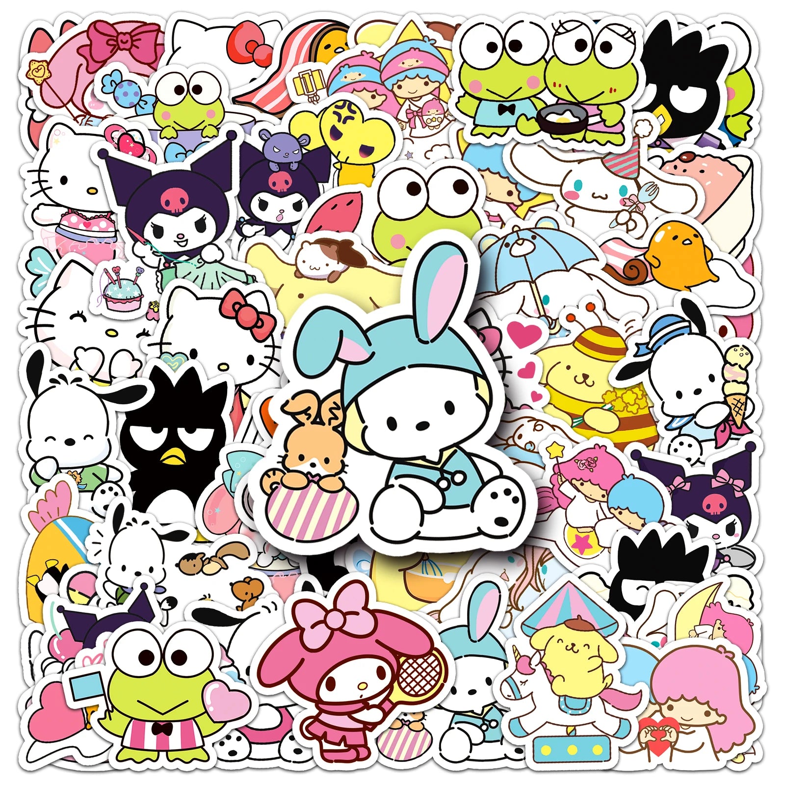 MINISO Cute Sanrio Family Stickers for DIY Projects - Smarsty