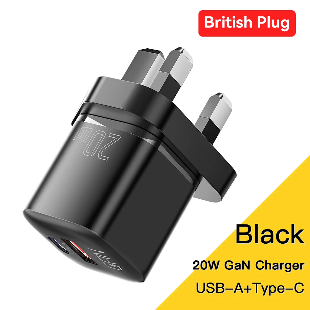 GaN USB C RapidCharge 20W PD Charger for iPhone iPad - Smarsty