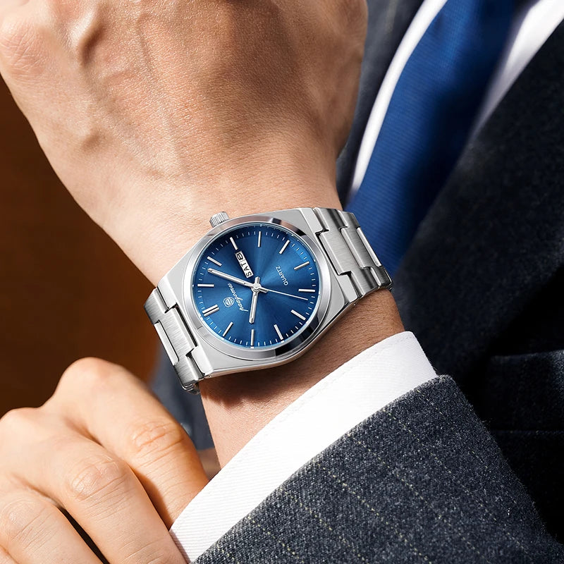 Luxury Waterproof Quartz Men's Watch with Luminous Features - Smarsty