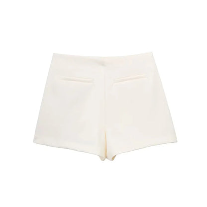 MUJER 2025 Black Mini Skirt Shorts Woman Fashion Asymmetric Skort For Women High Waist Short Skirts Woman Summer Casual Shorts - Smarsty