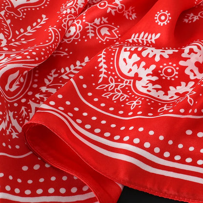 Elegant Silk Floral Hairbands and Neck Scarves - Smarsty
