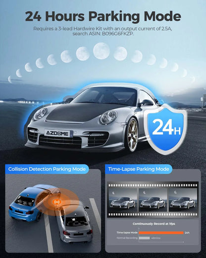 4K Dash Cam With GPS And Superior Night Vision Parking - Smarsty