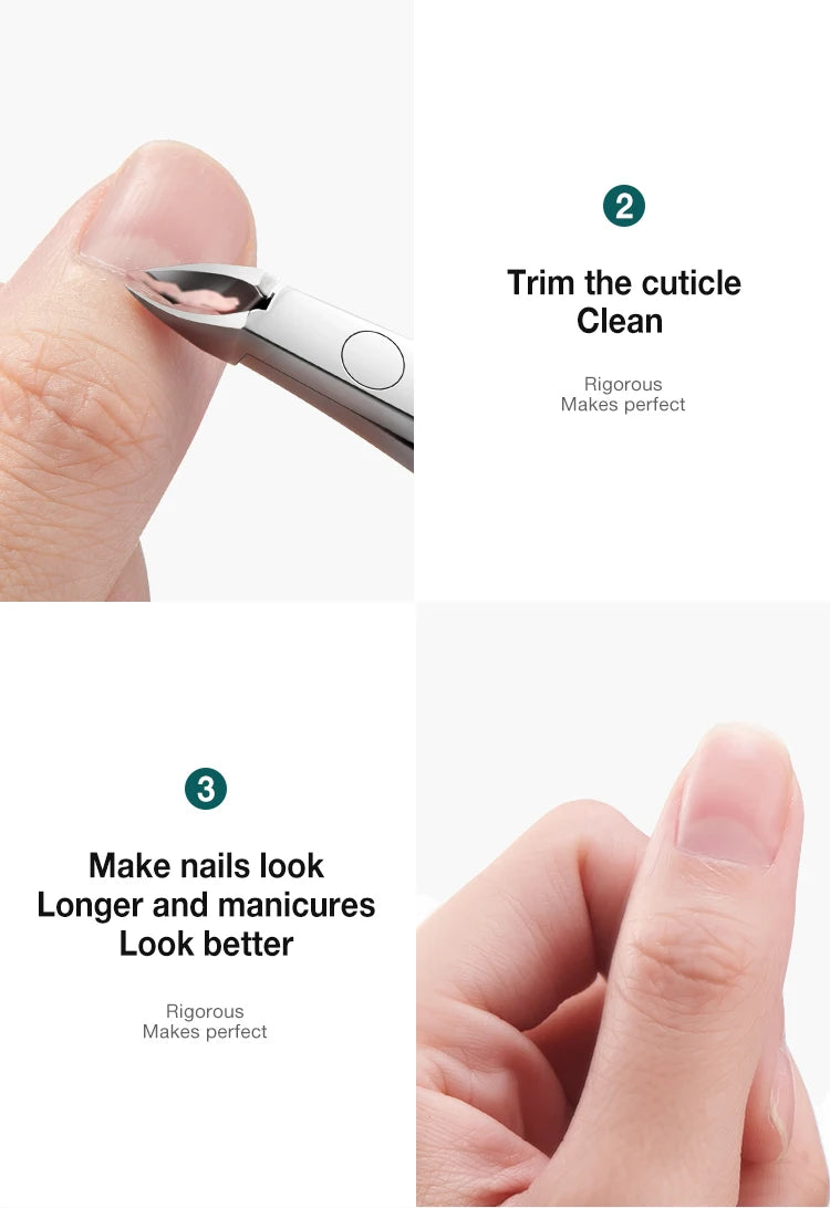 Stainless Steel Cuticle Nipper and Pusher Tool - Smarsty