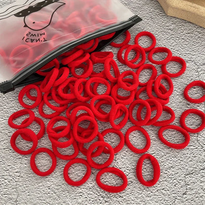 50 Pack Seamless Hair Ties Gentle No Damage Elastic - Smarsty