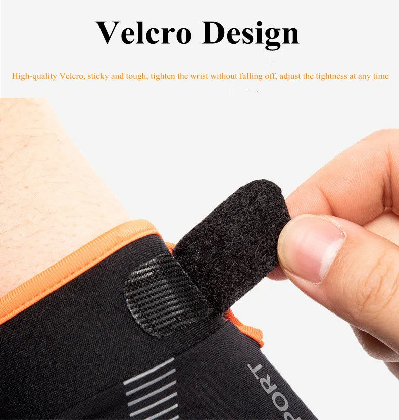 Men Full Finger Cycling Gloves Touch Screen Outdoor Sports - Smarsty