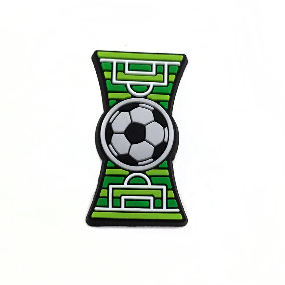Sprot Soccer Football Shoe Charms Pin for Crocs Accessories Charms Clogs Slides DIY Shoe Decoration Buckle Party Gifts