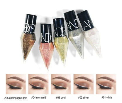 Waterproof Glitter Eyeliner Long Lasting Rose Gold Shine - Smarsty