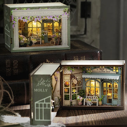 Wooden Miniature Doll House 3D Puzzle Assembly Building Model Kit Small Room Toys Home With Furniture Lighting Wooden Craft Gift