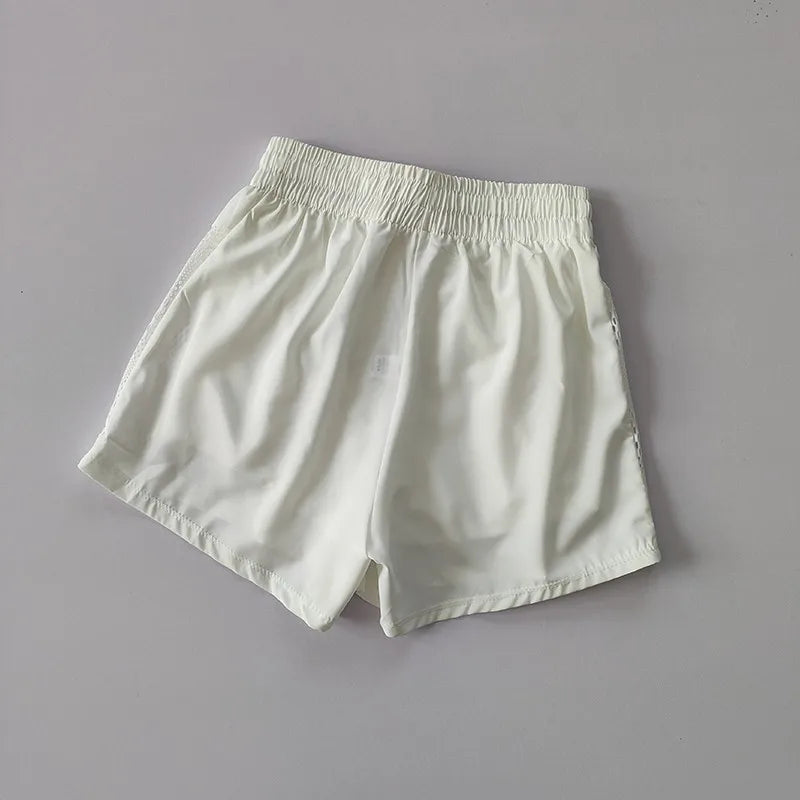 Women's Yoga Shorts High Waist Sport Fitness 2 in 1 Workout Shorts Running Pants Sports Shorts Casual Gym Quick Drying Shorts - Smarsty