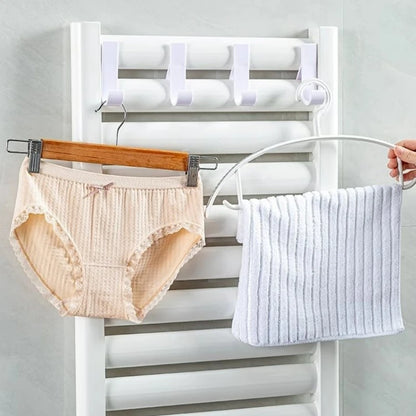 Heated Bathroom Towel Holder with Multifunction Hooks - Smarsty