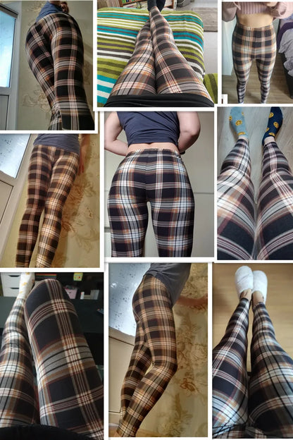 Camouflage Gray Green Tight Casual High Stretch Women's Leggings, Sporty And Sexy Fitness Retro Nine Point Pencil Pants - Smarsty