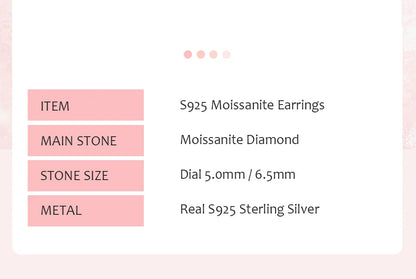 Certified D Color Moissanite Stud Earrings Gold Plated - Smarsty
