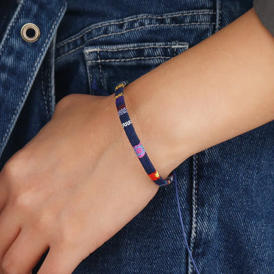 Colorful 12Pcs Nepal Ethnic Bracelet Set for Women - Smarsty