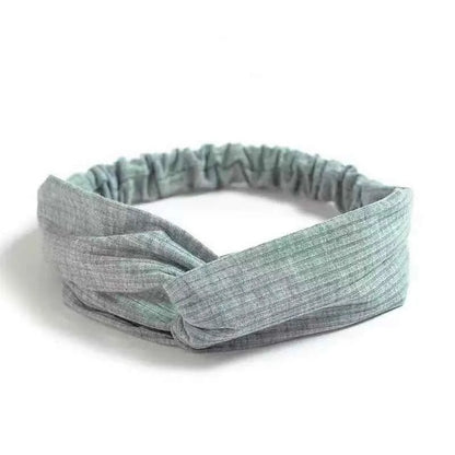 Boho Soft Elastic Headband For Women Vintage Cross Knot - Smarsty