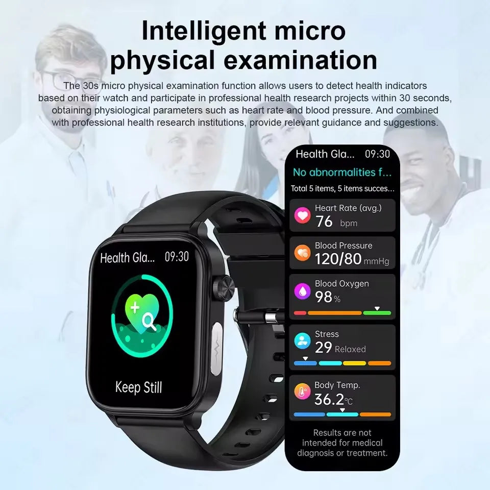 2025 Smart Watch with ECG PPG HRV Health Monitoring - Smarsty