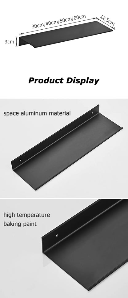 Aluminum Floating Bathroom Shelf for Organized Storage - Smarsty