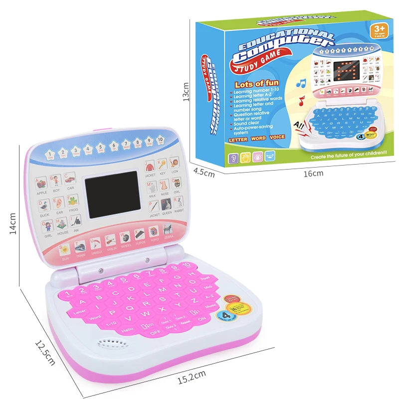 Learning Machine Laptop Computer Child Electronic Preschool Language Education Toys Gift Toddler Kid Developing Cognitive Skills - Smarsty