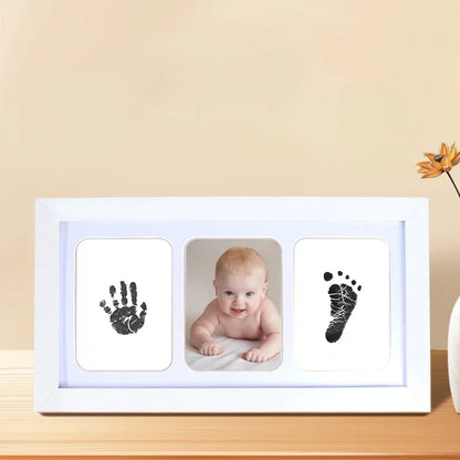 Newborn Handprint Kit With Safe Ink Pads Frame Keepsake - Smarsty