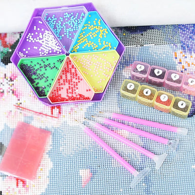Removable Diamond Painting Storage Containers with 6 Slots - Smarsty