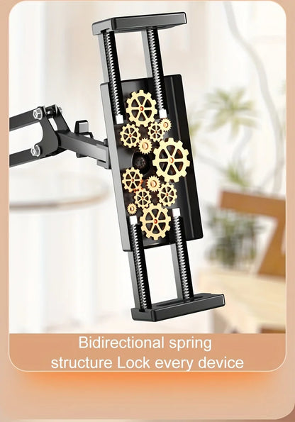 Adjustable Bed Tablet Holder Rotatable Long Arm Metal Desktop Tablet Bracket Mounts Clamp for 4.7-13" for iPad Mini Air Pro