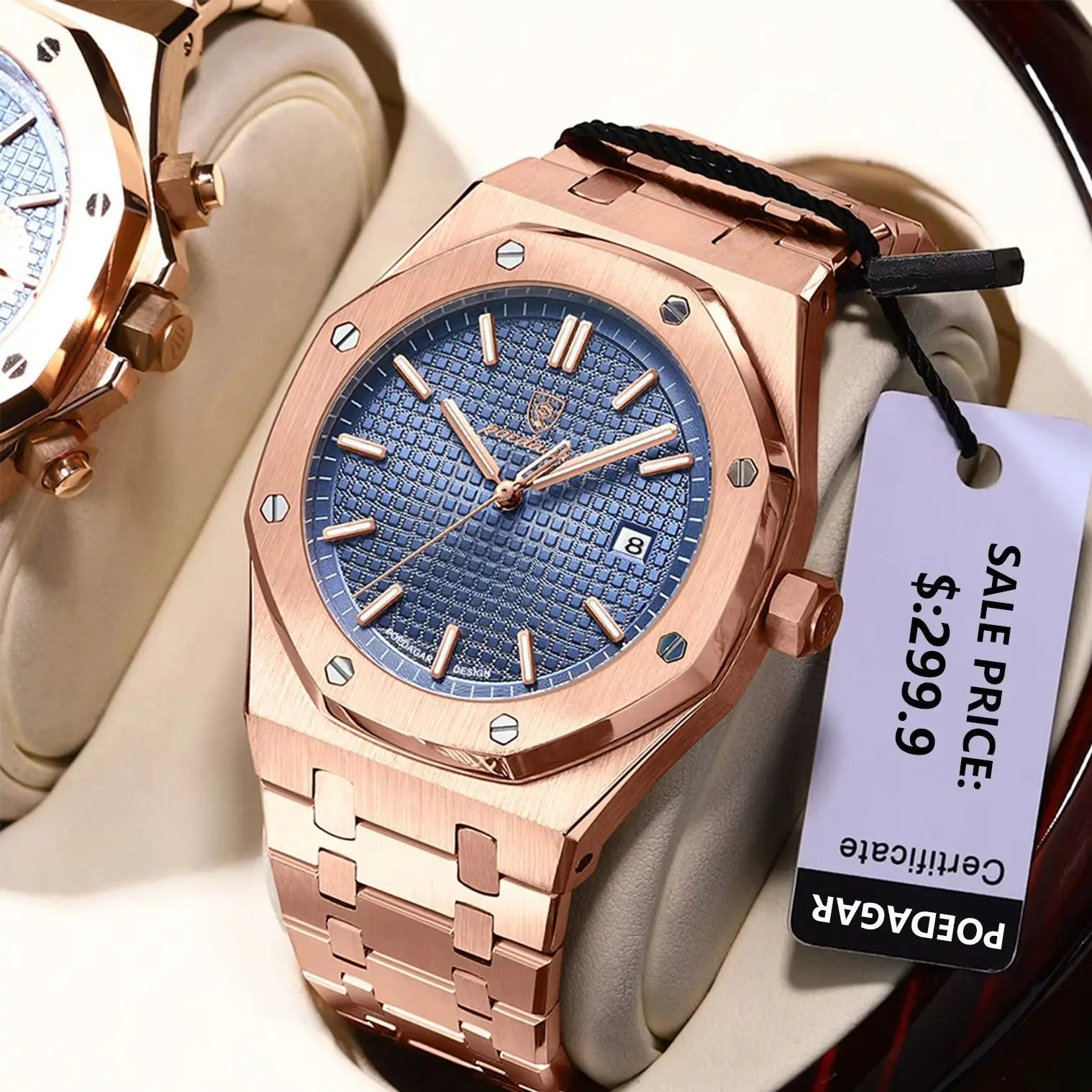 Luxury Waterproof Quartz Wristwatch for Men - Smarsty