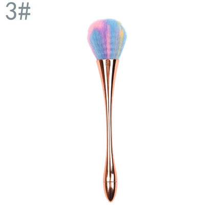 Big Size Soft Fluffy Glitter Powder Brush for Manicure - Smarsty
