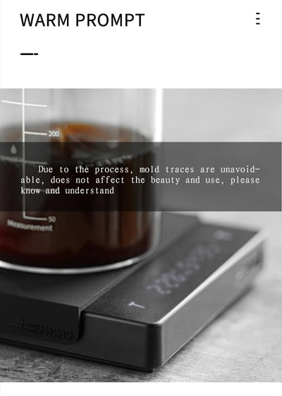 MHW-3BOMBER Smart Coffee Scale Timer 2kg/0.1g High Precision Kitchen Scales Drip Coffee Espresso Scale Home Barista Tools by Smarsty