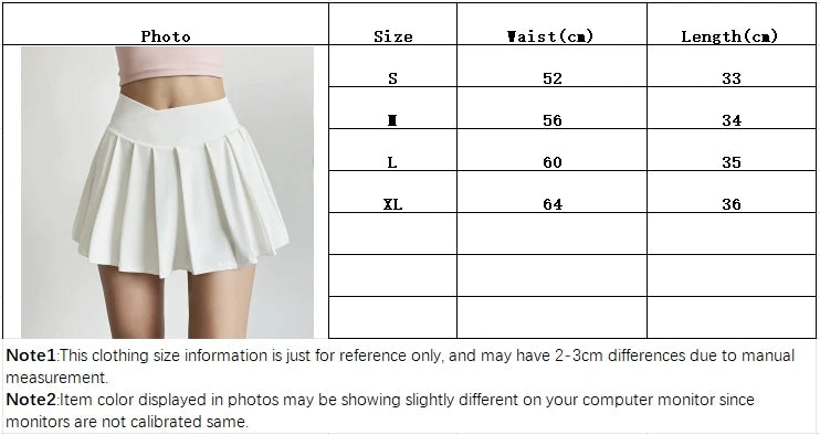 Sports short skirt women summer anti-walk yoga pants running fitness clothes quick dry breathable high waist pleated skirt - Smarsty