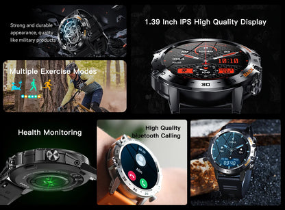Bluetooth Call Smart Watch for Men with Fitness Tracker - Smarsty