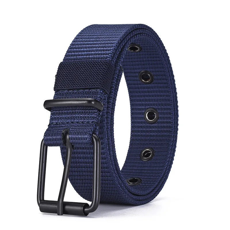 Unisex Canvas Belt Durable Outdoor Sports Pin Buckle - Smarsty