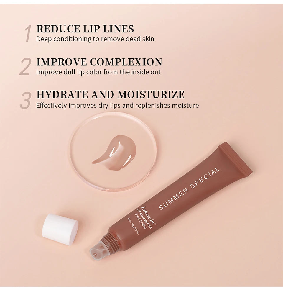 Lip Balm Set Lip Gross 4 Pack 1Kit Deep Moisturizing Lip Glaze Smoothing Color Lips Oil Long Lasting Nourishing Lips Care