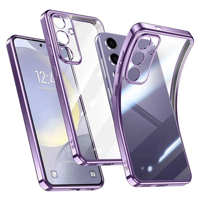 Glitter Plating Silicone Phone Case Galaxy S25 Shockproof - Smarsty