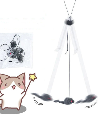 Hanging Cat Toy Stick for Jumping Fun - Smarsty