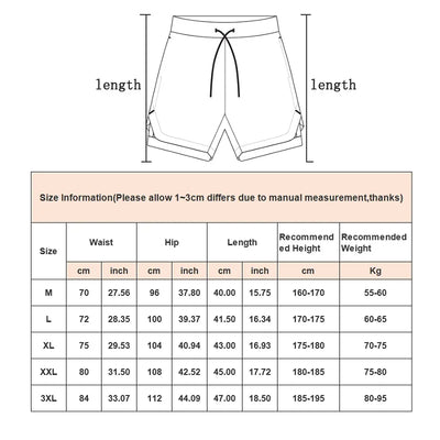 Camo Running Shorts Men Gym Sports Shorts 2 In 1 Quick Dry Workout Training Gym Fitness Jogging Short Pants Summer Men Shorts - Smarsty