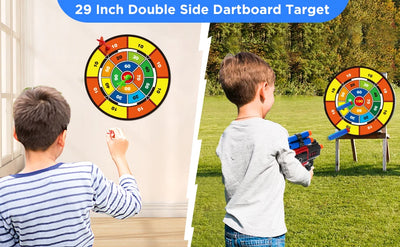 VATOS 2X Bow Arrow + Guns Toy For Kids Night-Light Archery Stand Target Board Indoor Outdoor Game Toys Boys Girls Christmas Gift - Smarsty