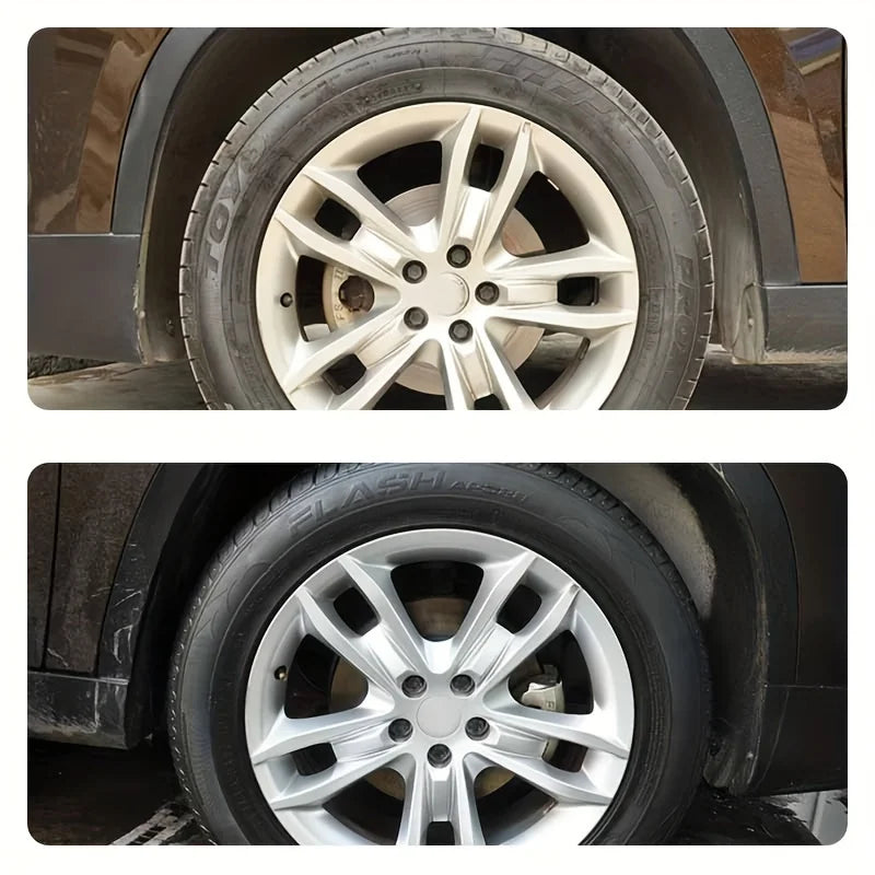 Black Shiny Tire wax - durable, long-lasting protection and repair for all kinds of tires - prevents cracks and whitens - Smarsty