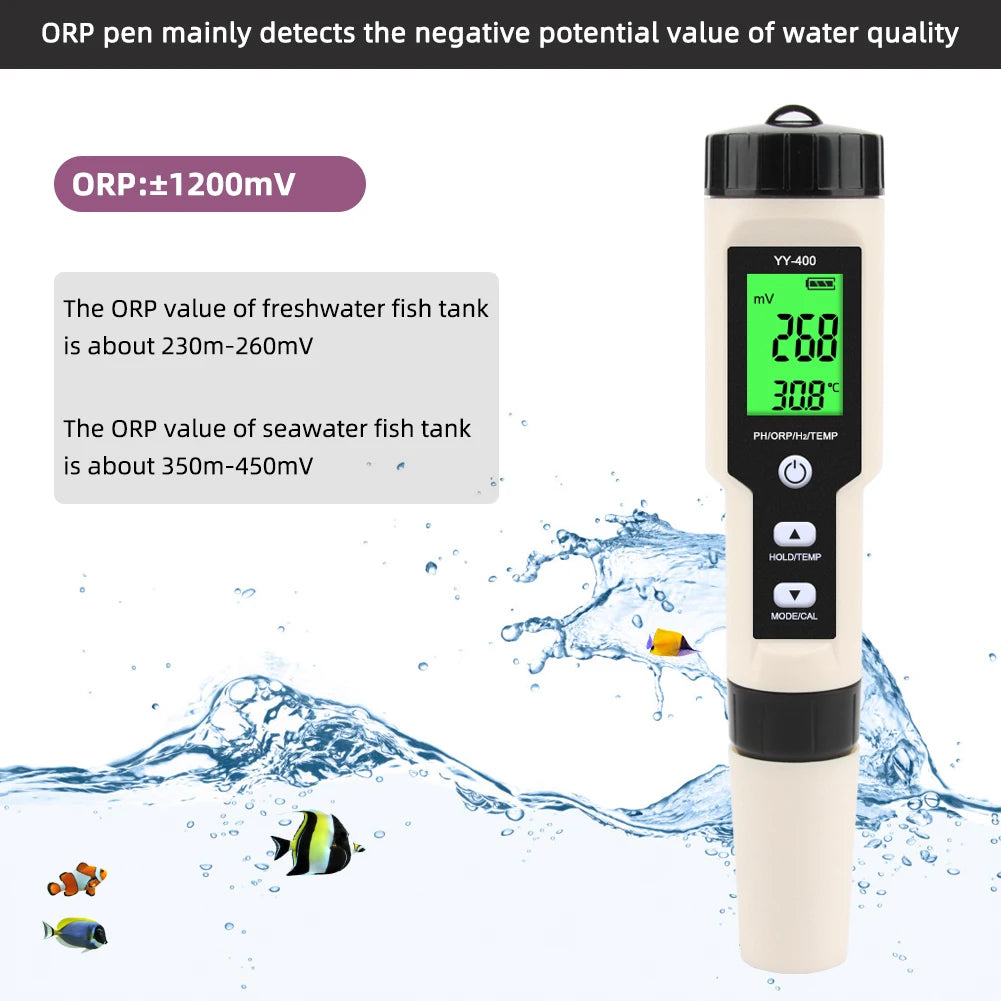 Yieryi Hydrogen Water Tester Monitor with PH ORP Temp Features - Smarsty