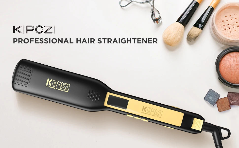 KIPOZI Professional Titanium Flat Iron with LCD Display - Smarsty