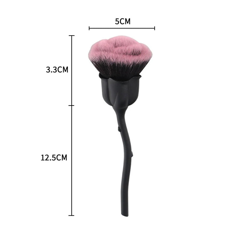 Rose-Shaped Soft Nail Dust Brush for Manicure - Smarsty
