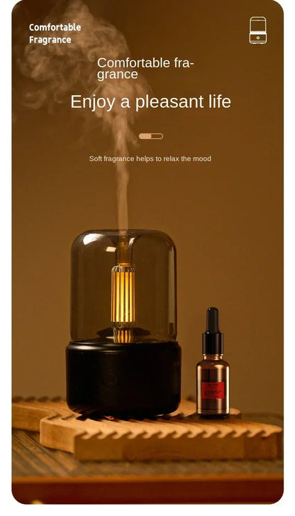 Candlelight Aromatherapy Humidifier for Home Office - Smarsty