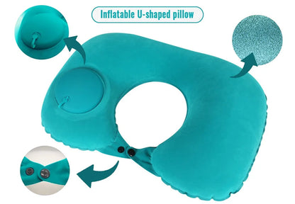 U Shape Inflatable Travel Pillow for Comfort and Support - Smarsty