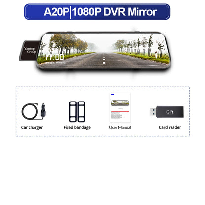 Dual 1080P Car DVR Touch Screen Rearview Night Vision - Smarsty