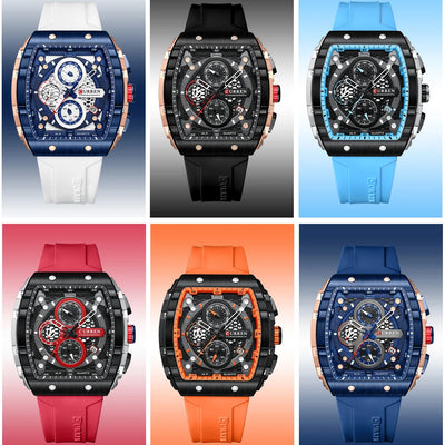 Curren Sports Large Dial Casual Quartz Watch - Smarsty