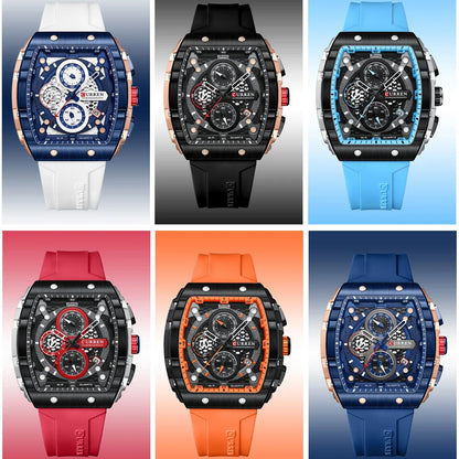 Curren Sports Large Dial Casual Quartz Watch - Smarsty