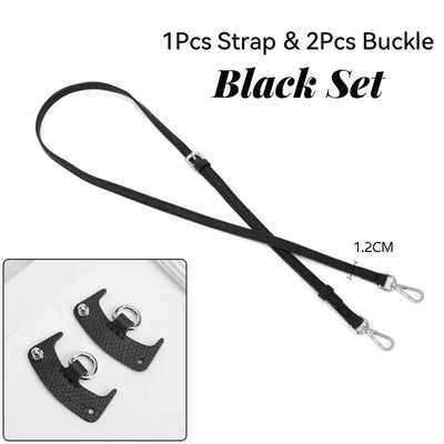 1 Set Bag Strap For Longchamp Mini Punch-free Genuine Leather Shoulder Strap Set Transformation Crossbody Strap Bag Accessories - Smarsty