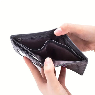 men's wallet Genuine Leather Wallets For Men Coin Purse Vintage Vertical Short  Credit Card Holder Money Bag Men's RFID wallet - Smarsty