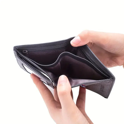 men's wallet Genuine Leather Wallets For Men Coin Purse Vintage Vertical Short  Credit Card Holder Money Bag Men's RFID wallet - Smarsty